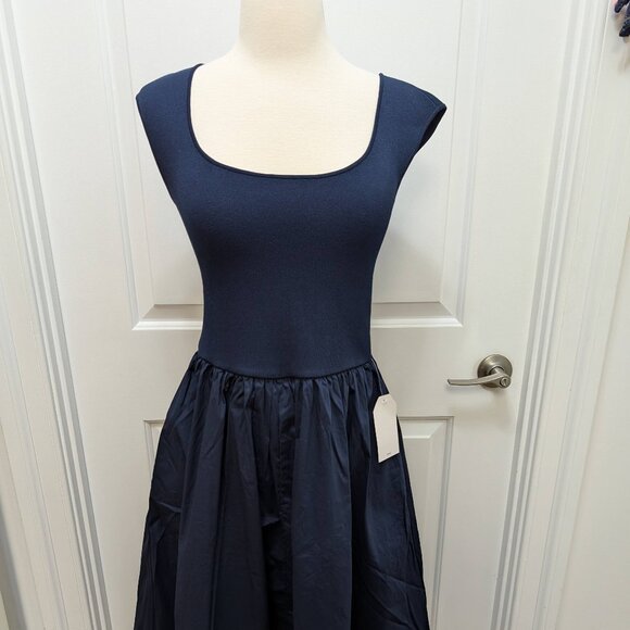 Universal Standard NWT 3XS (2-4) Chloe Combo Dress in Navy - Picture 1 of 7